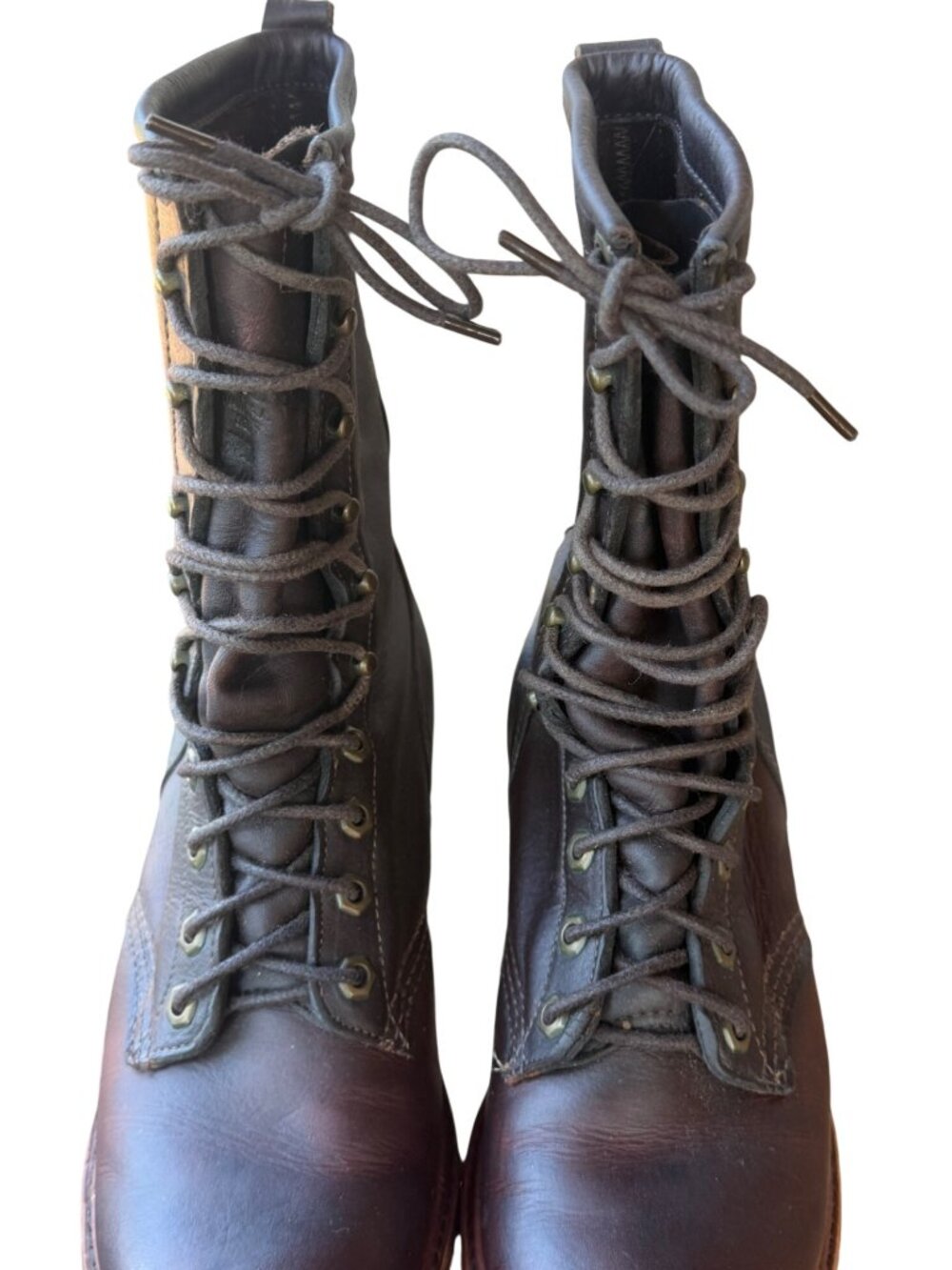 Chippewa 10" Briar Pitstop Logger Work Leather Boots 29437 Men's Size 7.5D-READ - Picture 5 of 16